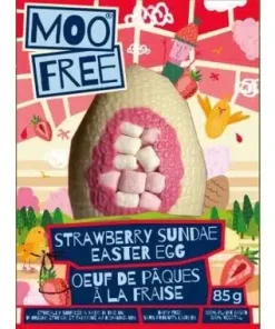 Moo Free Dairy Free Egg Strawberry Sundae 85g