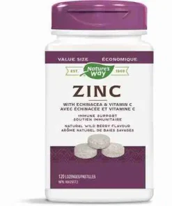 Nature’s Way – Zinc with Echinacea & Vitamin C, 120 lozenges